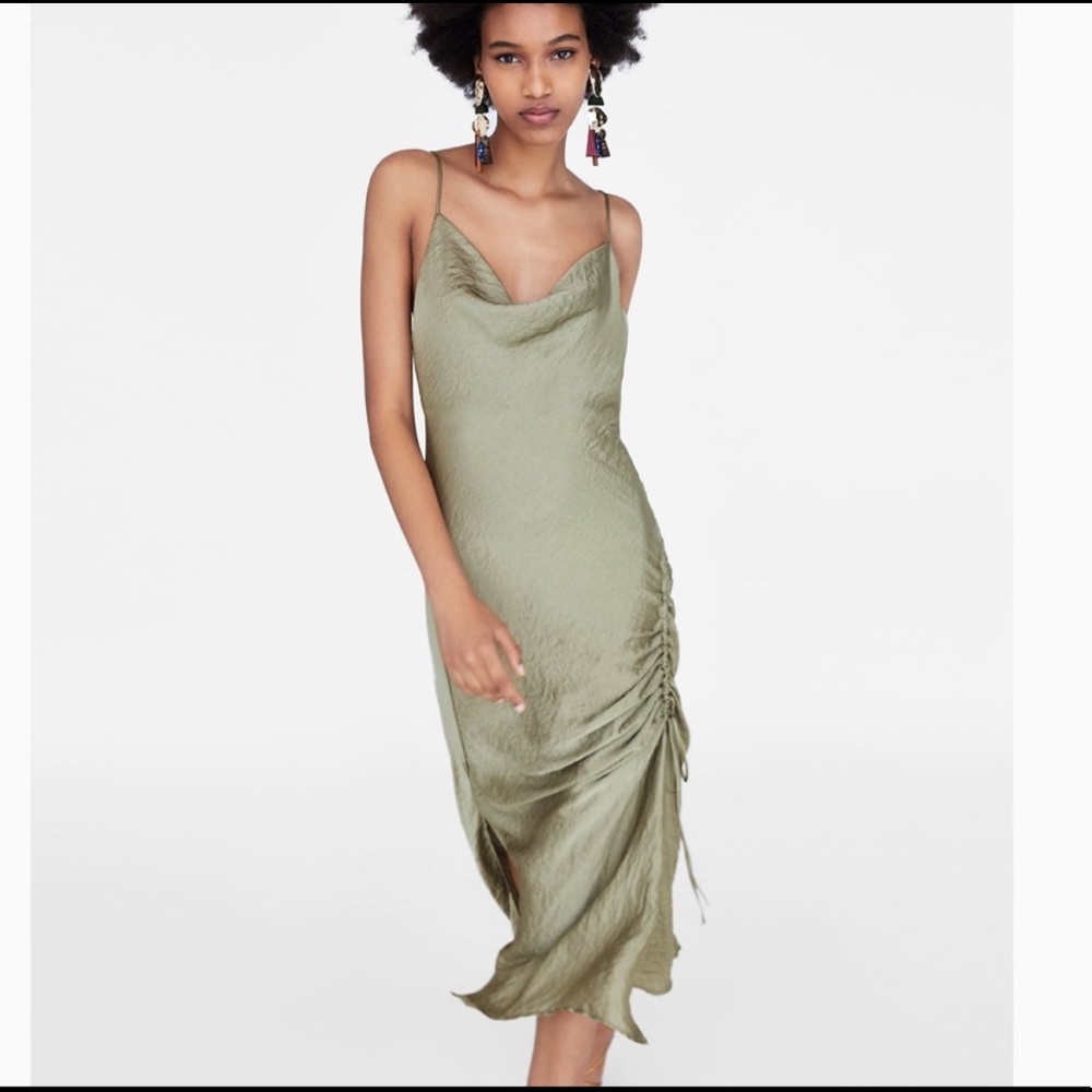 Green Slip Dress